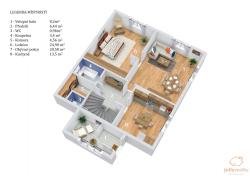 Floorplan letterhead - 261123 - 1. Floor - 3D Floor Plan