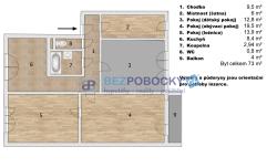 Hodon?n byt 3+1 prodej
