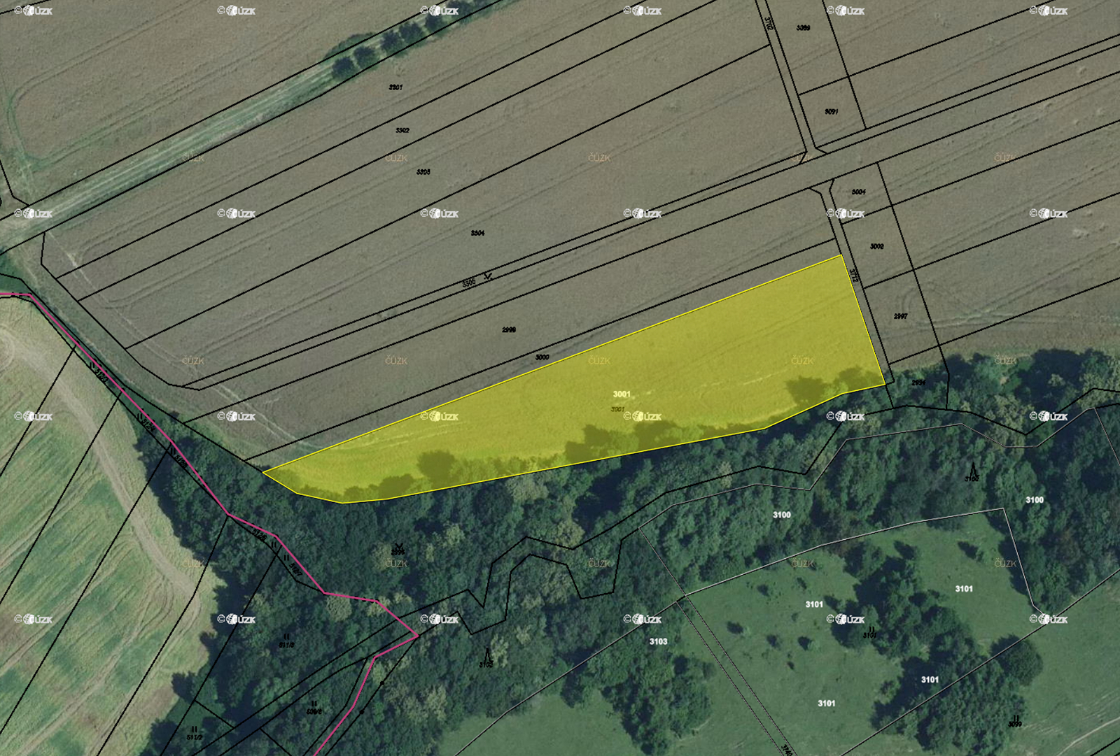 Prodej pozemku, Zemědělská půda, 7688 m<sup>2</sup>
